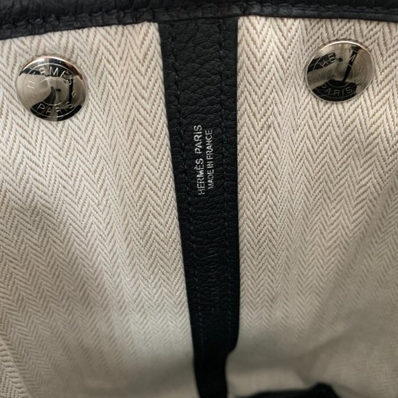 HERMES Garden Party 30 Black Negonda Brand New - Picture 9 of 11